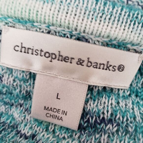 Christopher & Banks Tie Sweater Sz L - Picture 6 of 8